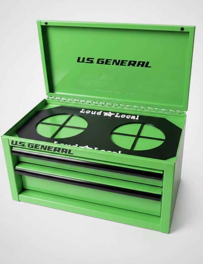 Mini Tool Box 90 mm Cut Out Template